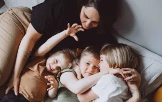 A Friend With Her Kids