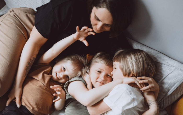 A Friend With Her Kids